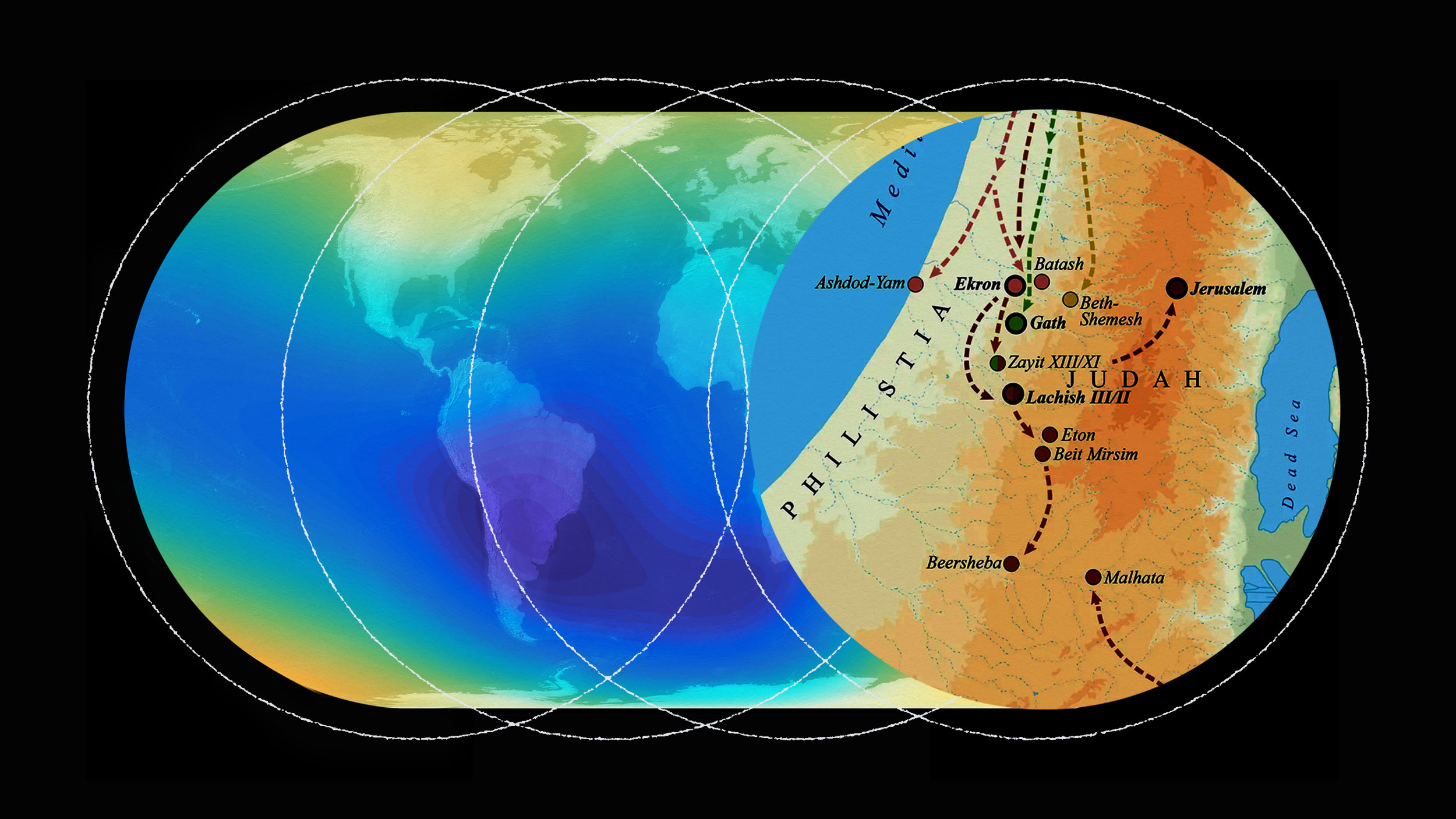 A map showing the location of Israel and Egypt, with a focus on its significance in biblical history.