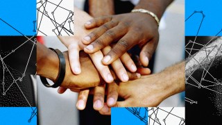 A collaborative collage showcasing the power of trust and teamwork among individuals.